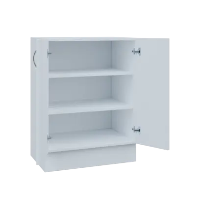 MS - 65D2 spodní skříňka, 2-dveřová, 908x654x600, korpus bílý, dvířka bílá